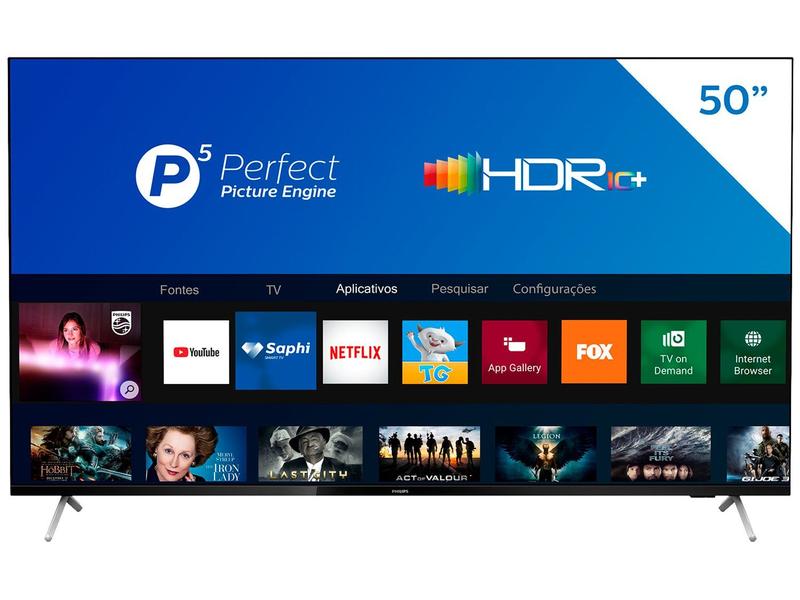 Smart Tv 50 Polegadas LED Ultra HD 4K 50PUG762578 Philips - Smart